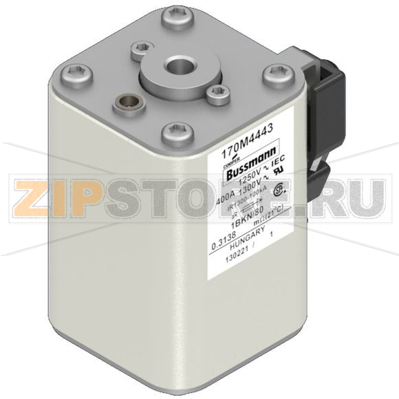 Предохранитель, 400 A, AC 1250 В, 100 кА, size 1, 53x69x80 мм, aR, IEC UL Eaton FUSE 400A 1250 