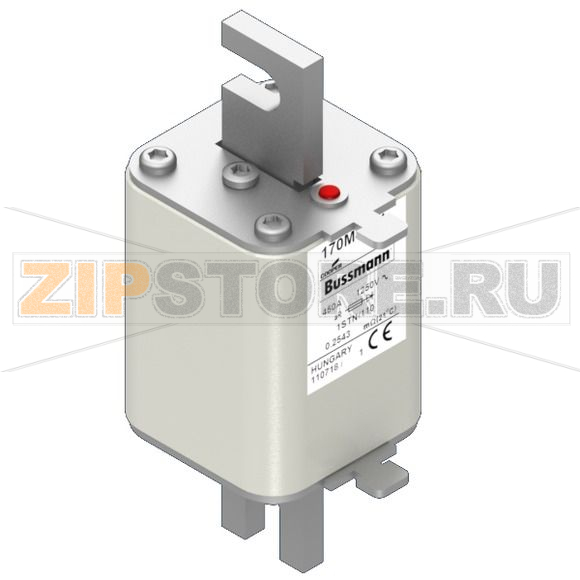 Предохранитель, 450 A, AC 1250 В, 100 кА, size 1, 51x51x135 мм, aR, IEC Eaton FUSE 450A 1250V 1 
