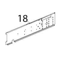Profilo porta componenti inox Unox XBC 604P