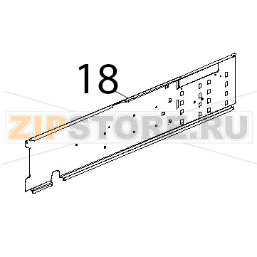 Profilo porta componenti inox Unox XBC 604P Profilo porta componenti inox Unox XBC 604PЗапчасть на деталировке под номером: 18