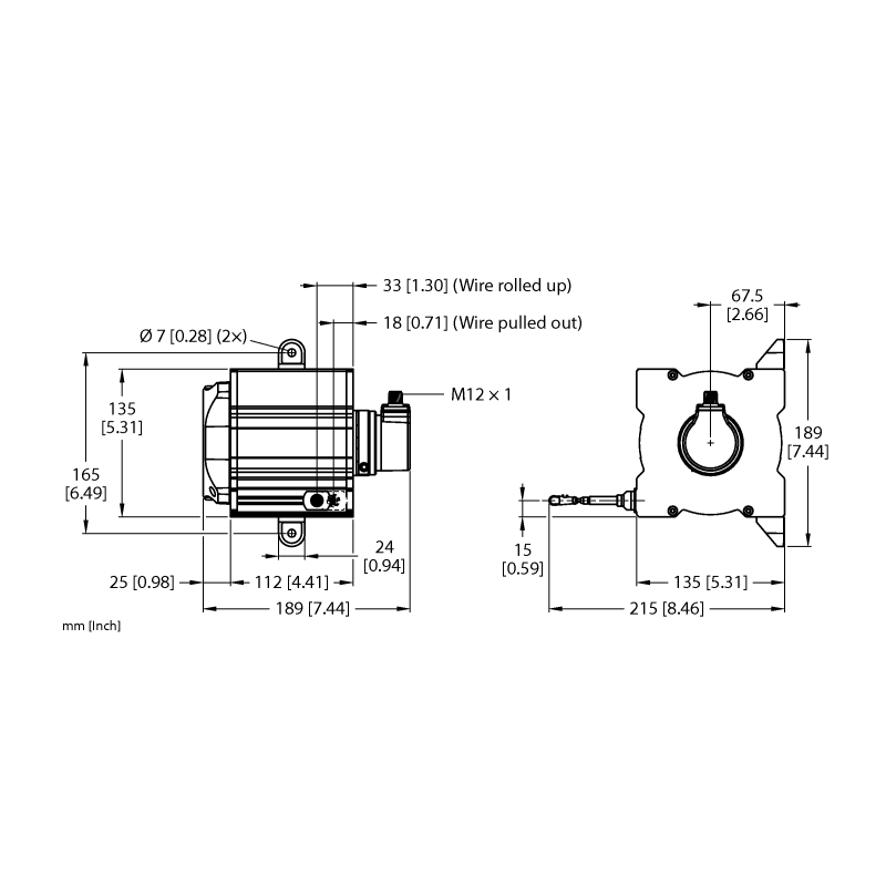 Энкодер тросиковый Turck DWE-10000-135-10-2B4000-H1181 
