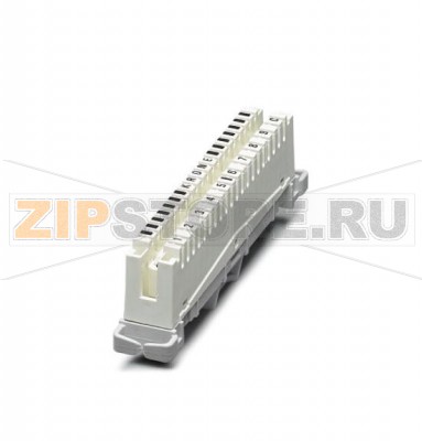 Разъединяющая колодка LSA-PLUS Phoenix Contact CT 10-TL для установки защитного модуля CTM и CT 10. Исполнение: 10 сдвоенных проводников, размер A: 124 мм.Минимальный заказ: 5 шт.Упаковка: 5 шт.