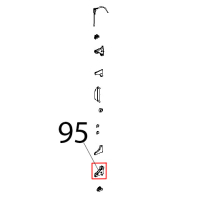 Cerniera inf. alluminio vetro Unox XBC 815G