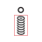 Molla acc. x sfera d=5,5 motor. Saeco Royal Digital Plus