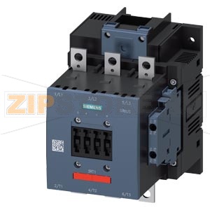 КОНТАКТОР 90КВТ/400V/AC-3, AC (40...60ГЦ)/DC OPERATION UC 23. ..26V AUXIL. КОНТАКТS 2НО+2НЗ LATERAL, PERMANENT. JOINTED 3-ПОЛ.,ТИПОРАЗМЕРS6 BAR CONNECTIONS CONVENT. OPERATING MECHANISM ДЛЯ SUVA APPLICATIONS Siemens 3RT1056-6AB36-3PA0 