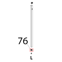 Tappo fulcro inf. porta Unox XBC 905