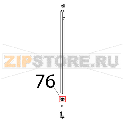 Tappo fulcro inf. porta Unox XBC 905 Tappo fulcro inf. porta Unox XBC 905Запчасть на деталировке под номером: 76