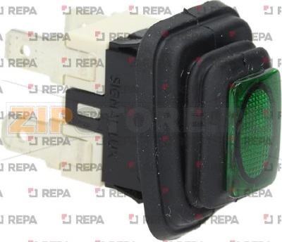 ДВУХПОЛЮСНЫЙ ПЕРЕКЛЮЧАТЕЛЬ ЗЕЛЕНЫЙ, 16 А 250 В 