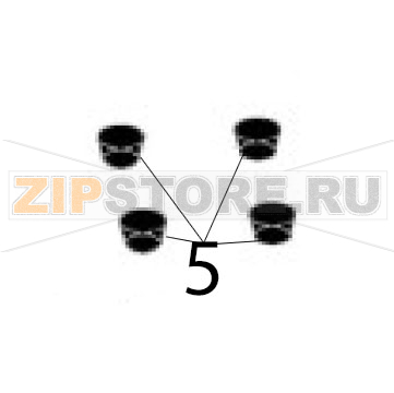 Feet Hurakan HKN-ICF35D Feet Hurakan HKN-ICF35DЗапчасть на деталировке под номером: 5