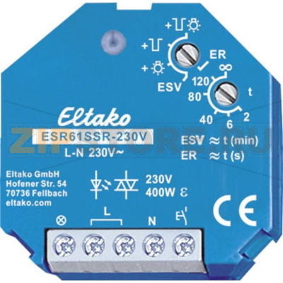 Реле импульсное 230 В, 400 Вт, 1 шт Eltako ESR61SSR-230V 