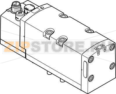 Распределитель с электроуправлением Festo VSVA-B-M52-AD-D2-1R5L 