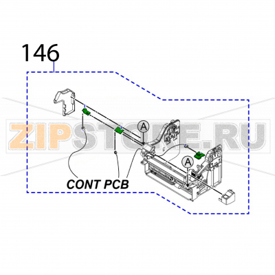 Label guide assy (RFID) S/A Sato CT412LX TT Label guide assy (RFID) S/A Sato CT412LX TTЗапчасть на деталировке под номером: 146Название запчасти на английском языке: Label guide assy (RFID) S/A Sato CT412LX TT.