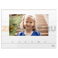 Видеопанель 4.3″ с громкой связью, белый глянцевый ABB 2TMA070020W0057