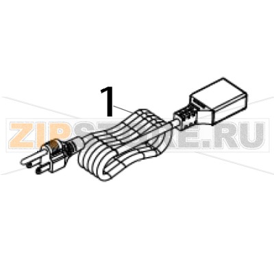 Power cord / US TSC PEX-1160 Power cord / US TSC PEX-1160Запчасть на деталировке под номером: 1