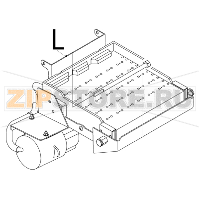 Water pan assy Hoshizaki IM-65NE-25 Water pan assy Hoshizaki IM-65NE-25Запчасть на деталировке под номером: L