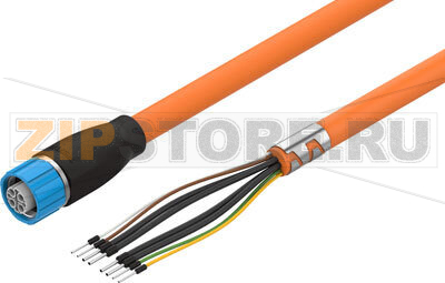 Кабель электродвигателя 5 м Festo NEBM-M16G8-E-5-Q9-LE8 