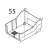 Bottom cover Sato CG408DT