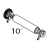 Platen roller assembly (300 dpi) TSC TTP-225