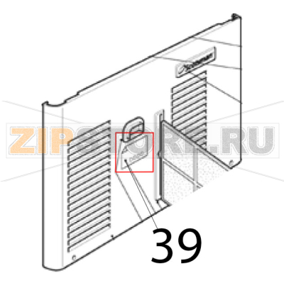 Adesivo segnaletico Scotsman AF 206 Adesivo segnaletico Scotsman AF 206Запчасть на деталировке под номером: 39