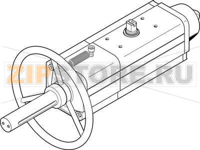 Привод неполноповоротный Festo DAPS-0120-090-RS4-F0710-MW 