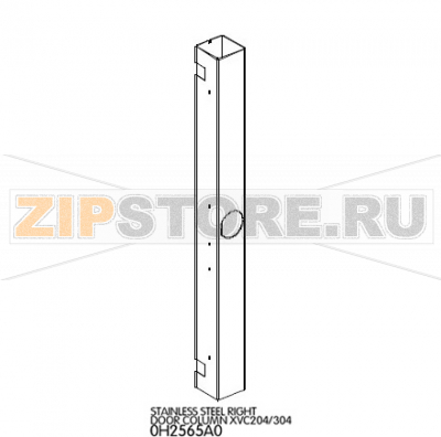 Stainless steel right door column Unox XVC 304 Stainless steel right door column Unox XVC 304Запчасть на деталировке под номером: 11Название запчасти на английском языке: Stainless steel right door column Unox XVC 304