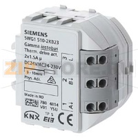 Модуль управления термических приводов, 2 x 1.5 A, AC 24...230 V / DC 24 V Siemens 5WG1510-2KB23