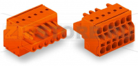 MCS MIDI Classic 2-проводная розетка; 2,5 мм; Шаг контактов 5,08 мм; 15-пол.; 2,50 mm; оранжевые Wago 231-2315/026-000