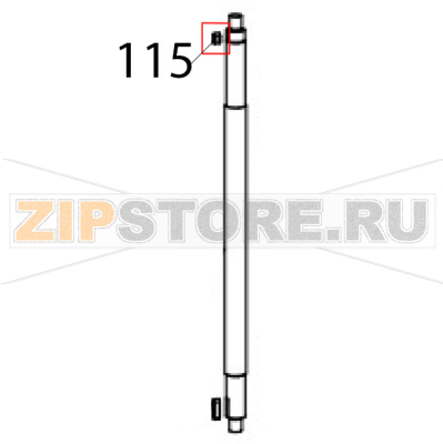 Flat key Hurakan HKN-20SN2V Flat key Hurakan HKN-20SN2VЗапчасть на деталировке под номером: 115