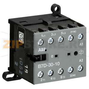 Миниконтактор B7D-30-10-01, 12 A, 400 B, AC3, катушка: 24 В/DC ABB GJL1317001R0101 