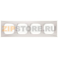 Рамка четырехместная, альпийский белый ABB 2CLA857400A1101