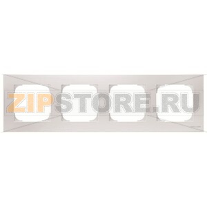 Рамка четырехместная, альпийский белый ABB 2CLA857400A1101 
