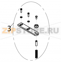 Complete upper hinge Fagor AE-101