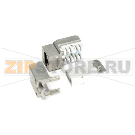 модуль Keystone Jack RJ-45 (8P8C), категория 5e, экранированный, 110 IDC, заделка с помощью NE-TOOL, белый 