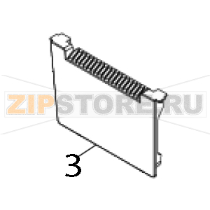 Lower front cover / Blue TSC TTP-323 Lower front cover / Blue TSC TTP-323Запчасть на деталировке под номером: 3