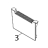 Lower front cover / Blue TSC TTP-323