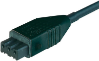 Разъем питания прямоугольный 10 А, 400 В, 3P+E, IP54, черный Hirschmann 932187011