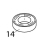 Ball bearing f/15 6010 2RS1 Bear Varimixer AR80 VL-1S