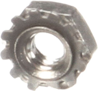 NUT WITH TOOTHED WASHER 8/32 UNC