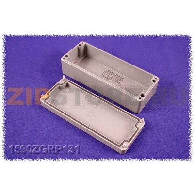 Корпус 190x75x55 мм, материал: пластик, серый, 1 шт Hammond 1590ZGRP131 
