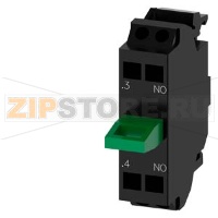 КОНТАКТНЫЙ МОДУЛЬ С 1НО КОНТАКТОМ, ПРУЖИННЫЕ КЛЕММЫ, ДЛЯ МОНТАЖА НА ДНИЩЕ ПОСТА УПРАВЛЕНИЯ Siemens 3SU1400-2AA10-3BA0