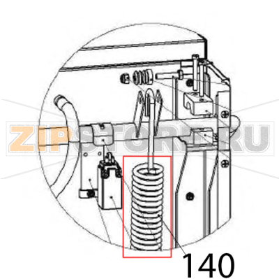 Molla trazione per capotta filo 6.5 Vortmax DDM 660 Molla trazione per capotta filo 6.5 Vortmax DDM 660Запчасть на деталировке под номером: 140