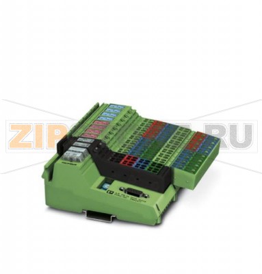 Модуль цифрового ввода-вывода Inline Block IO Phoenix Contact ILB PB 24 DI16 DO16/CN PROFIBUS, 16 входов, 24 В пост. тока, 2-, 3-проводная схема подключения, 16 выходов, 24 В пост. тока, 500 мА, 2-, 3-проводная схема подключения.Минимальный заказ: 1 шт.Упаковка: 1 шт.
