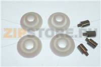 SET 4 PERNI+ 4 TAPPI + 4 RULLI