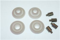 SET 4 PERNI+ 4 TAPPI + 4 RULLI