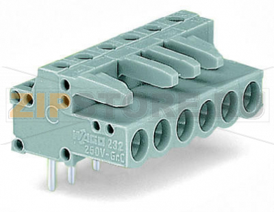 MCS MIDI Classic Розетка под пайку THT; 0.6 x 1.0 mm solder pin; угловые; Шаг контактов 5 мм; 17-пол.; серые Wago 232-247 Встроенные тестовые порты для тестовых штекеров O 2 ммДля соединений "провод-провод" и "плата-провод"Выходы под печатные платы с защитой от касанияЛегко идентифицируемые входы и выходы печатной платыВозможны варианты кодировки...