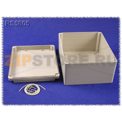 Корпус 250x200x130 мм, материал: пластик, серый, 1 шт Hammond RS5805 