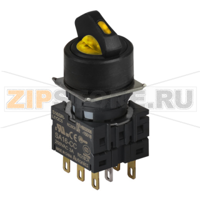 Переключатель селекторный, Ø отверстия: 16 мм Autonics S16SR-L6Y2C5 