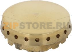 BURNER CAP PERFORATED BRASS POLISHED 
