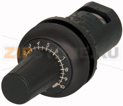 Потенциометр 470 кОм, IP66, черное лицевое кольцо Eaton M22S-R470K 