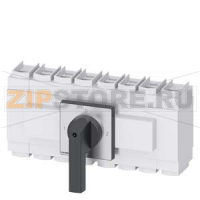 ПЕРЕКЛЮЧАТЕЛЬ 3-ПОЛЮСА IU=250A, P/AC-23A AT 400V=132KW FRONT MOUNTING FOUR-HOLE MOUNTING KNOB BLACK, NOT LOCKABLE Siemens 3LD2405-7UL01